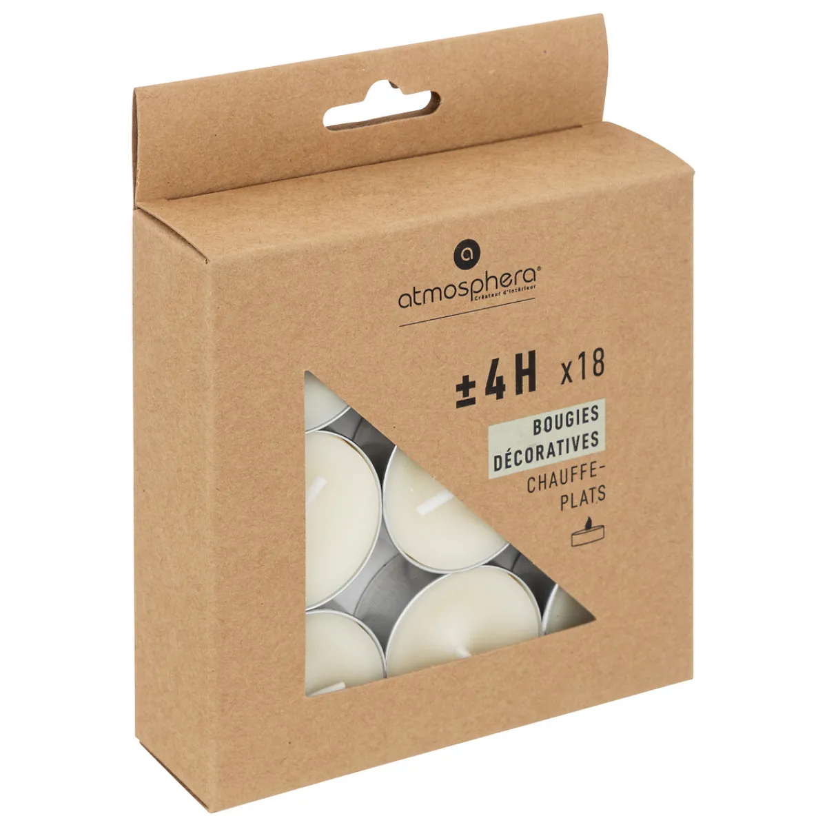 18 Bougies chauffe-plats "Hugo"*ATMOSPHERA