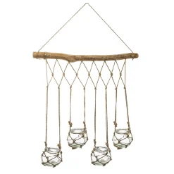4 soliflores suspendus LED, verre*ATMOSPHERA Clearance