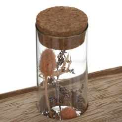 3 tubes fleurs séchées