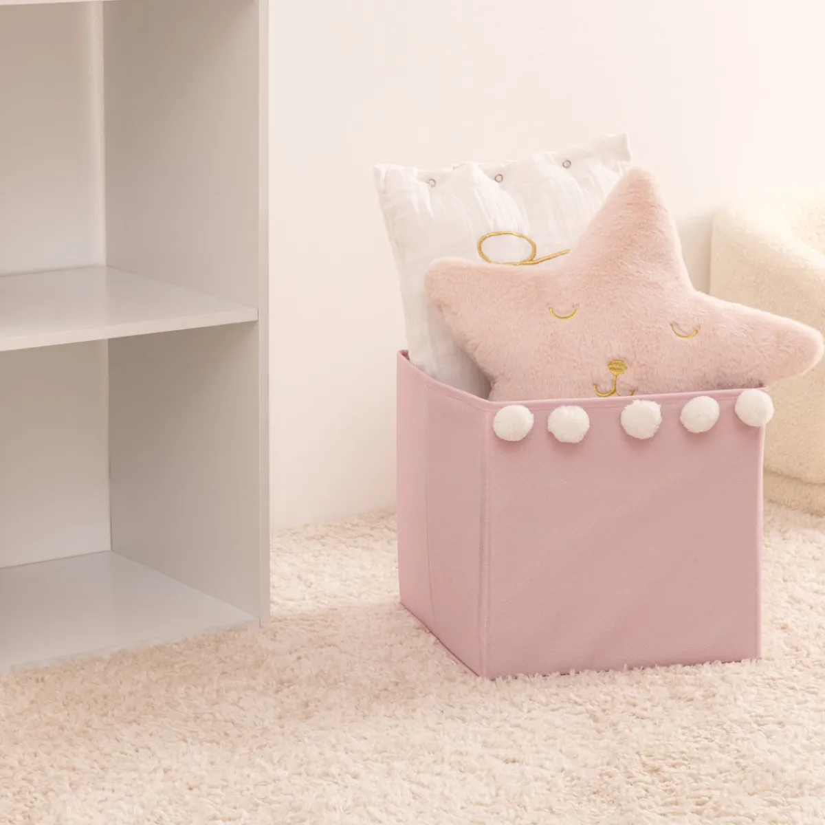 Bac de rangement enfant pompons*ATMOSPHERA Hot