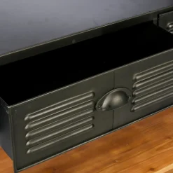 Bibliothèque 4 étagères et 2 tiroirs 