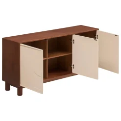 Buffet 3 portes 6 étagères 