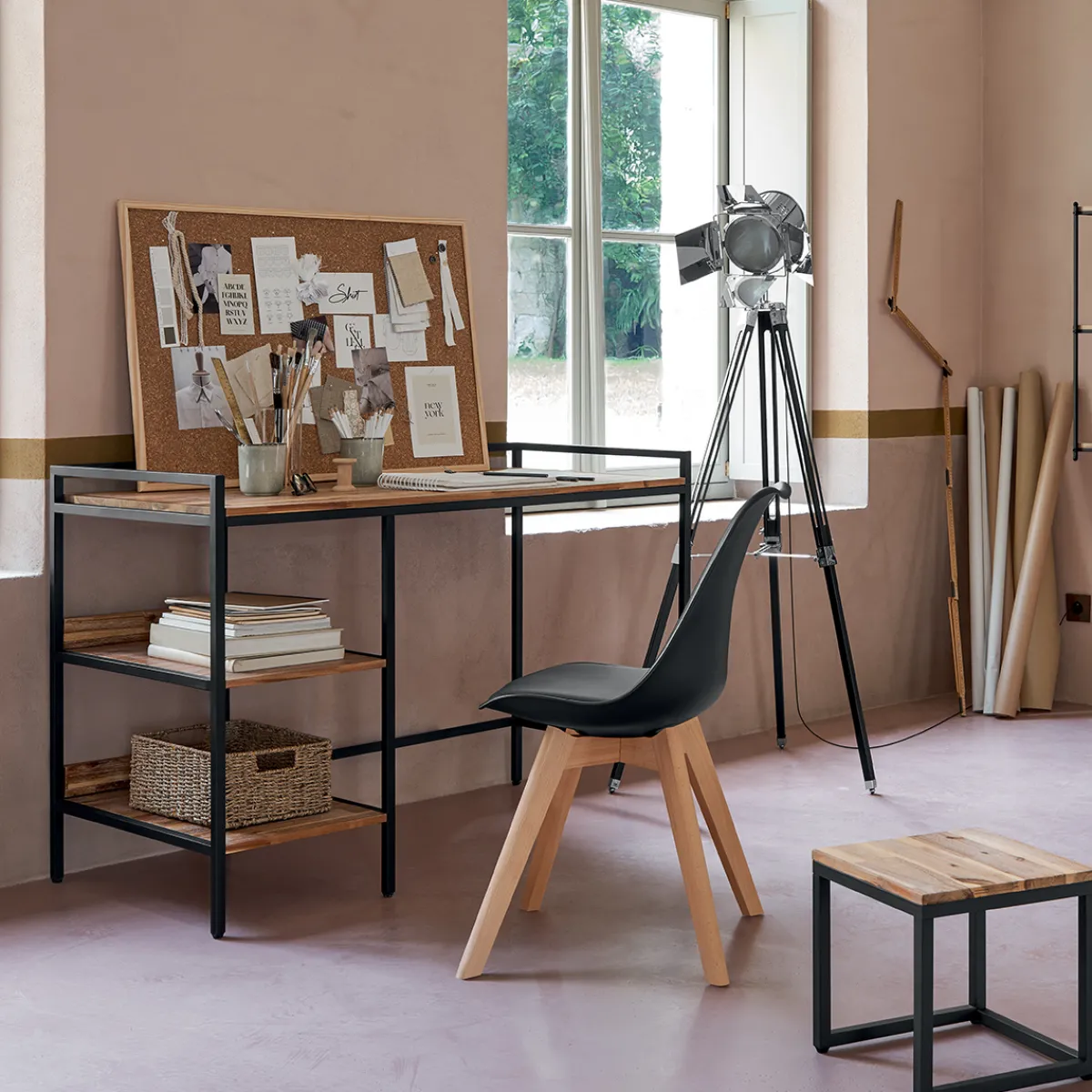 Chaise "Baya", pieds hêtre*ATMOSPHERA