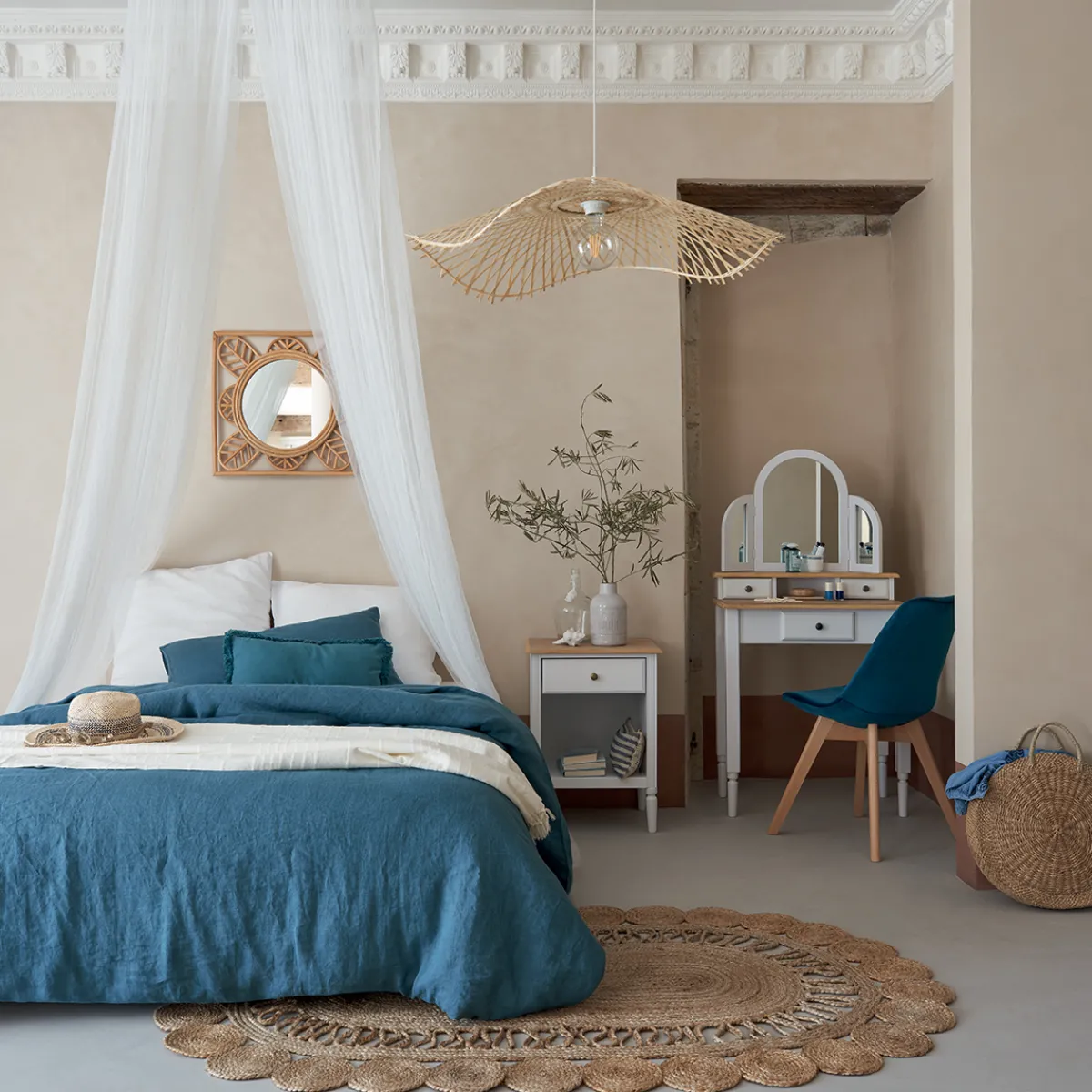 Chaise "Baya", pieds hêtre*ATMOSPHERA