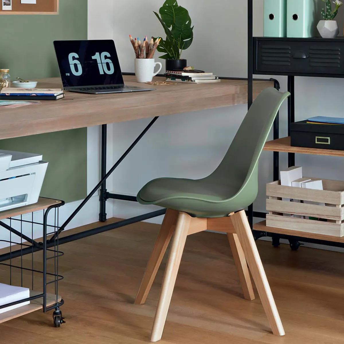 Chaise "Baya", pieds hêtre*ATMOSPHERA Hot