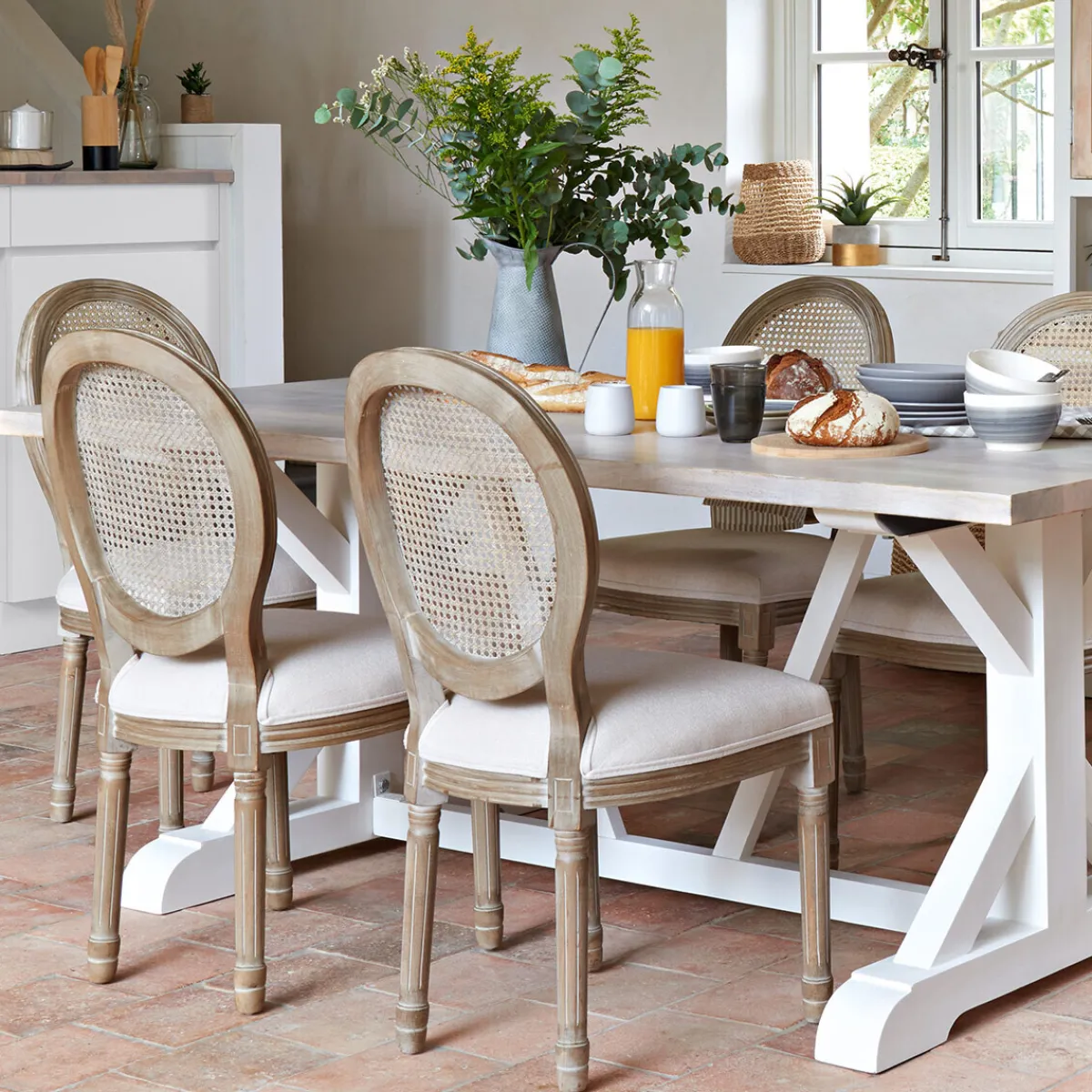 Chaise "Cléon", cannage*ATMOSPHERA Discount