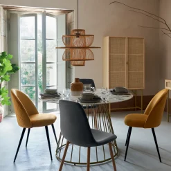 Chaise "Slano", pieds métal noir*ATMOSPHERA Hot