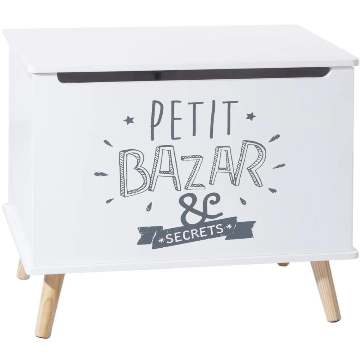 Coffre enfant blanc bois*ATMOSPHERA Sale