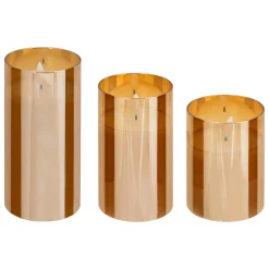 Coffret 3 bougies LED "Sena"*ATMOSPHERA Online