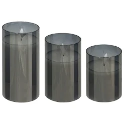 Coffret 3 bougies LED "Sena"*ATMOSPHERA New