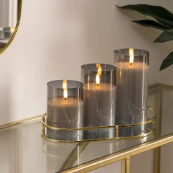 Coffret 3 bougies LED "Sena"*ATMOSPHERA New