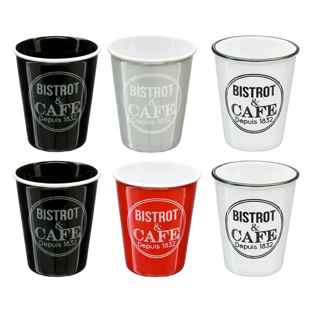 Coffret 6 tasses "Bistrot"*ATMOSPHERA Sale