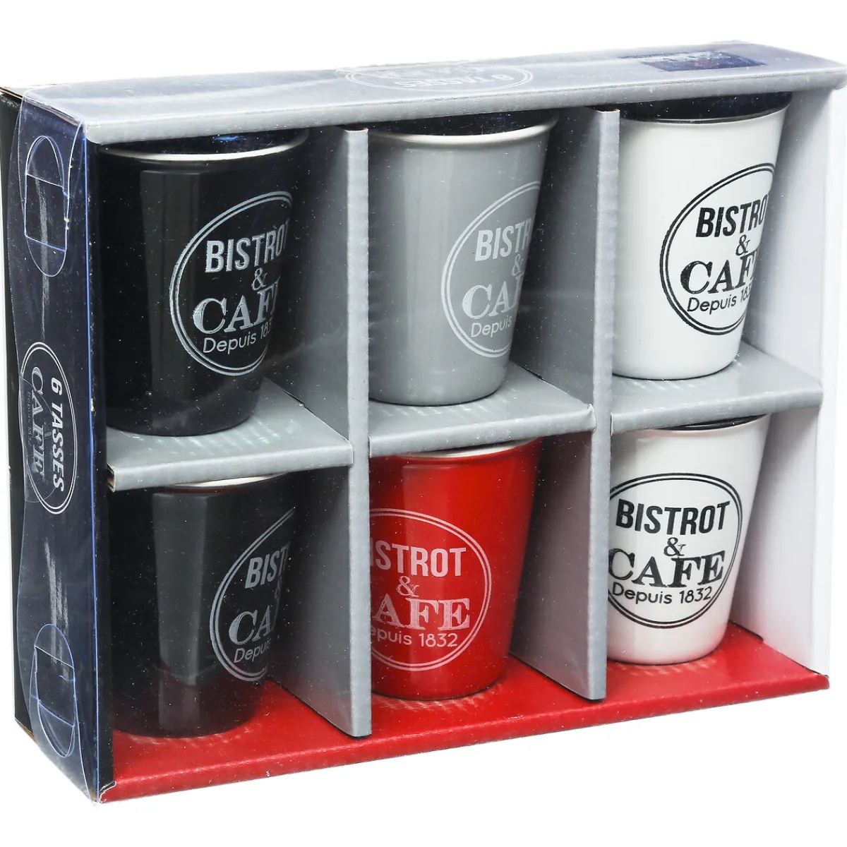 Coffret 6 tasses "Bistrot"*ATMOSPHERA Sale