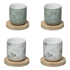 Coffret 4 tasses "Green Harmony"*ATMOSPHERA