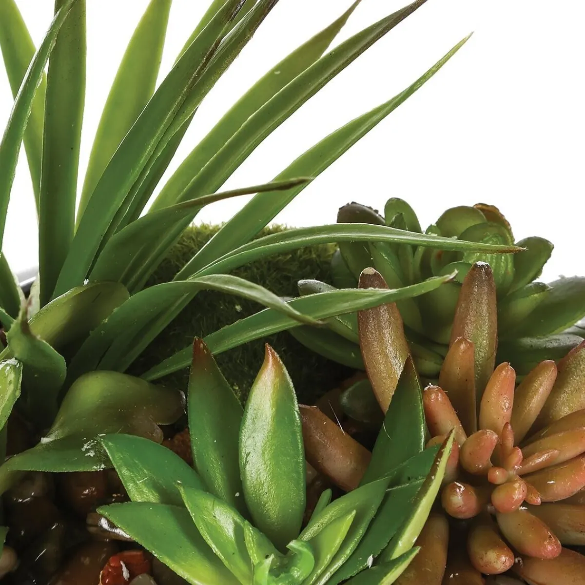 Composition des plantes arificielles, vase en céramique, H6 cm*ATMOSPHERA Sale