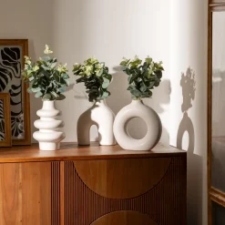 Composition Eucalyptus avec vase "Suza"*ATMOSPHERA Clearance