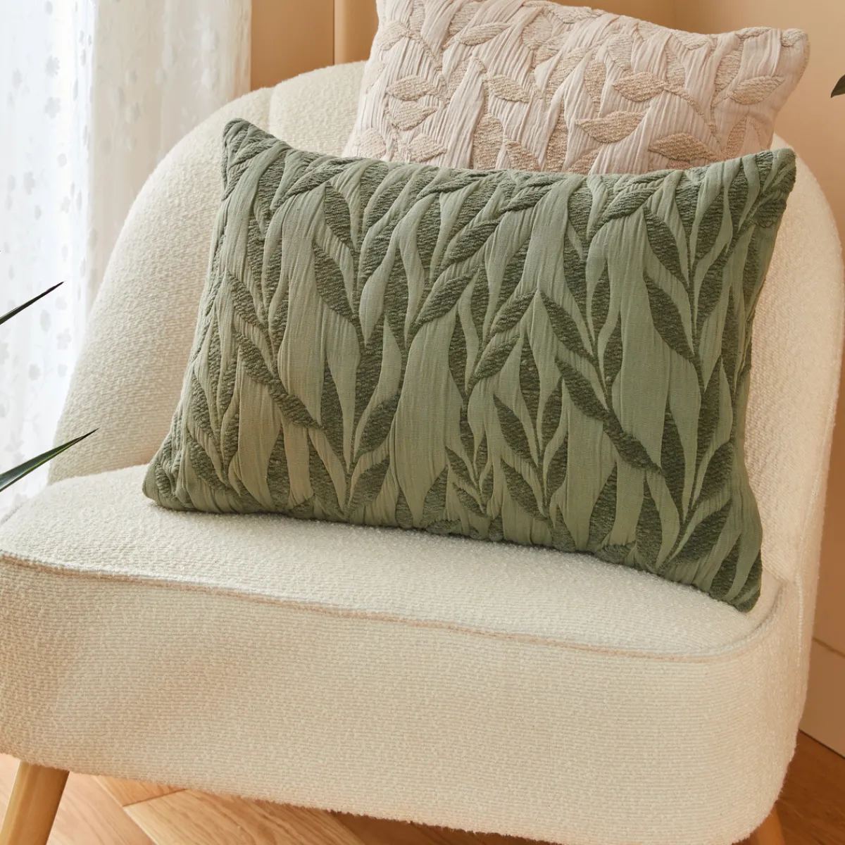 Coussin motif jacquard "Lehto"*ATMOSPHERA New