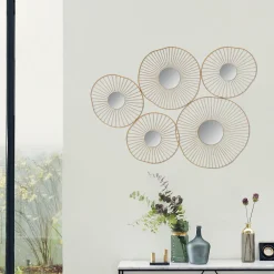 Déco murale 5 miroirs 