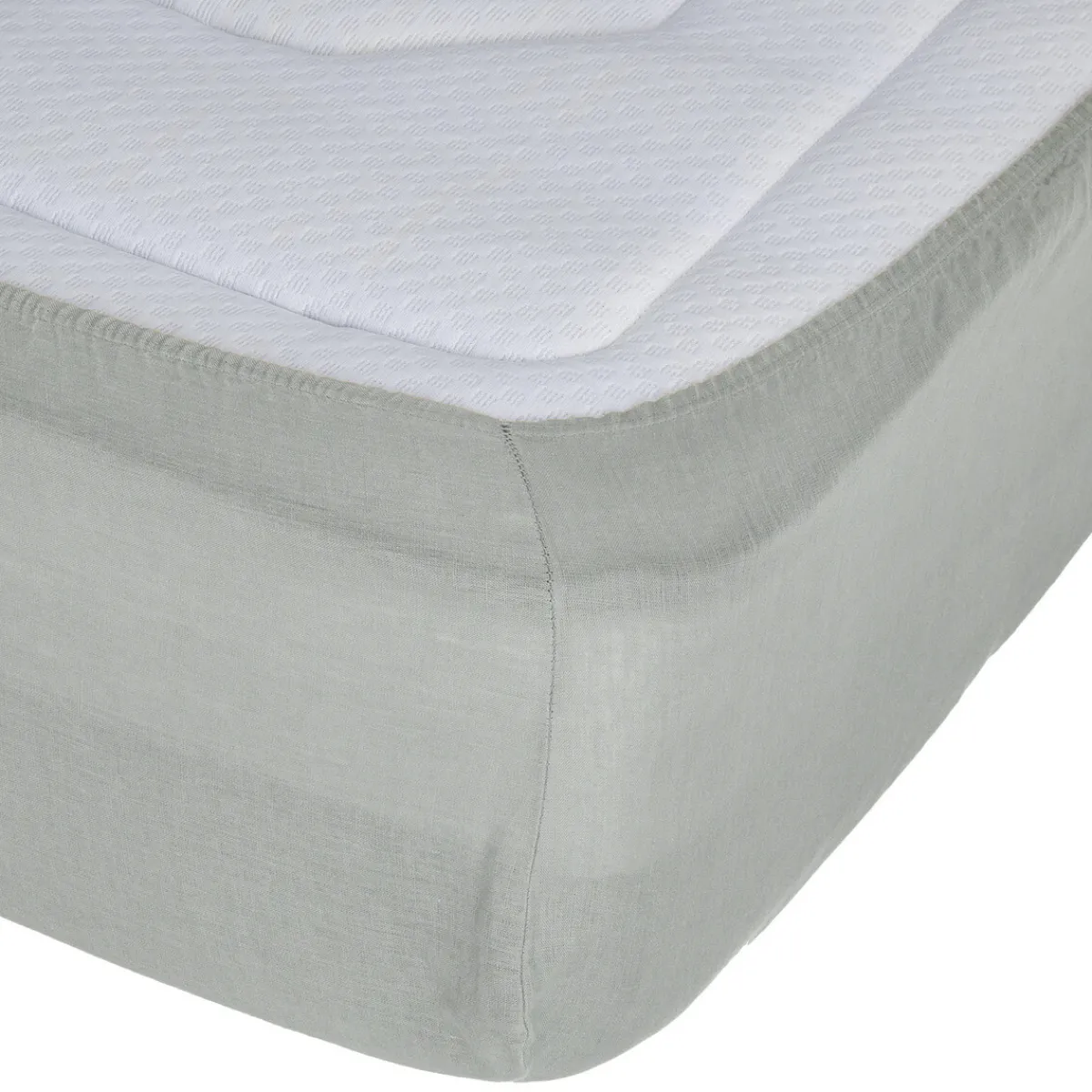 Drap-housse "Linah", lin lavé*ATMOSPHERA Online