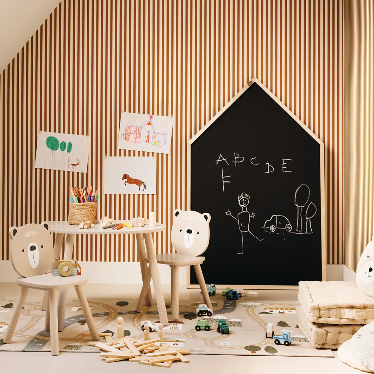 Ensemble table + chaise enfant Ourson "Douceur"*ATMOSPHERA Outlet