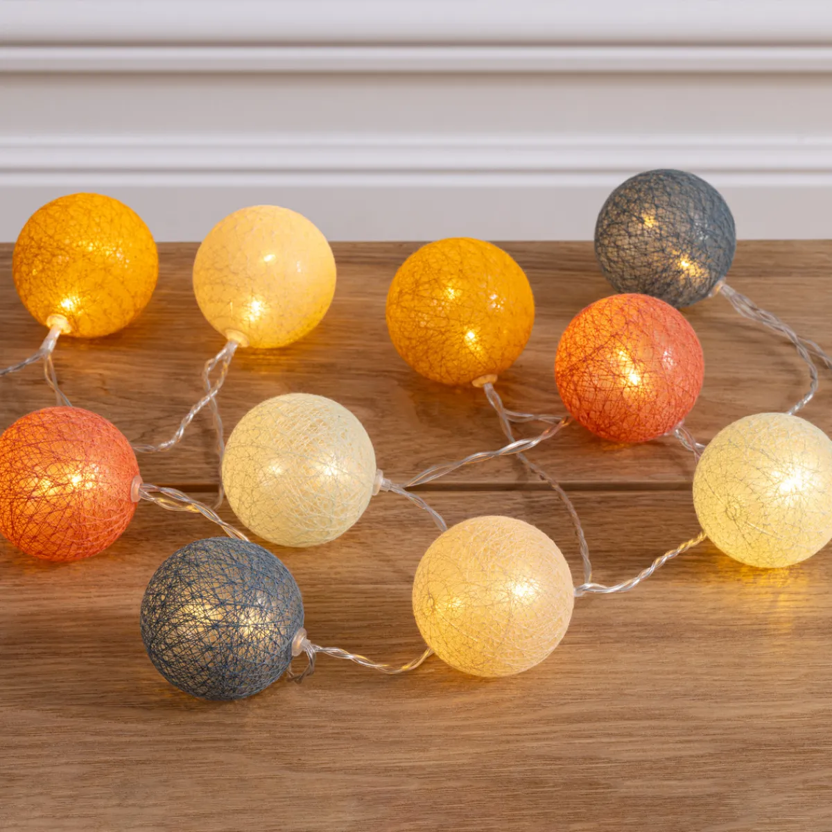 Guirlande LED 10 boules "Oya", pile*ATMOSPHERA Online