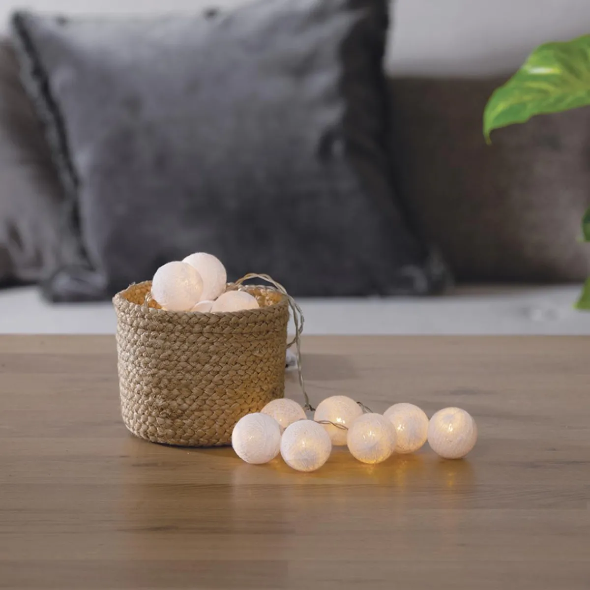 Guirlande LED 16 boules, pile*ATMOSPHERA