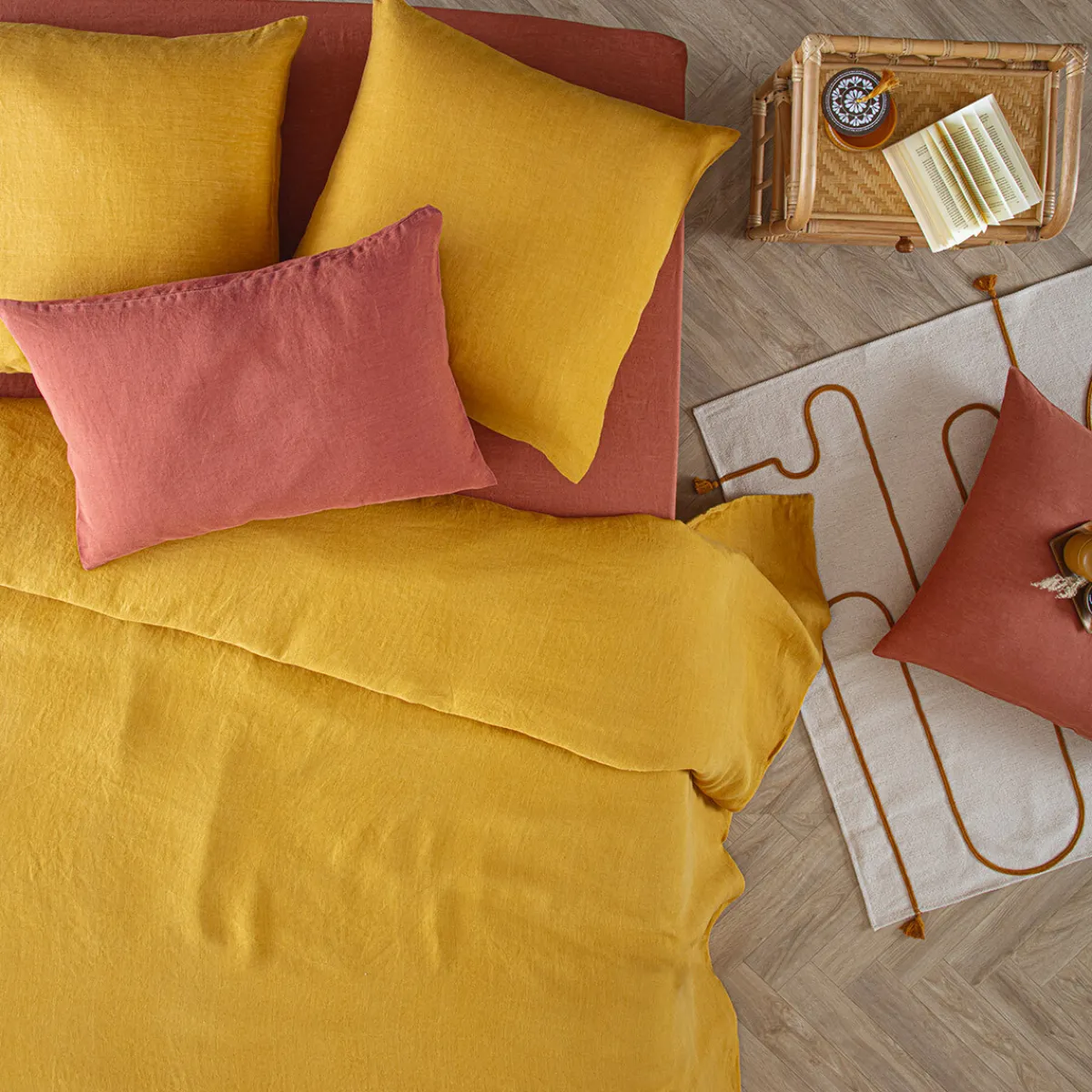 Housse de couette "Linah", lin lavé*ATMOSPHERA Clearance