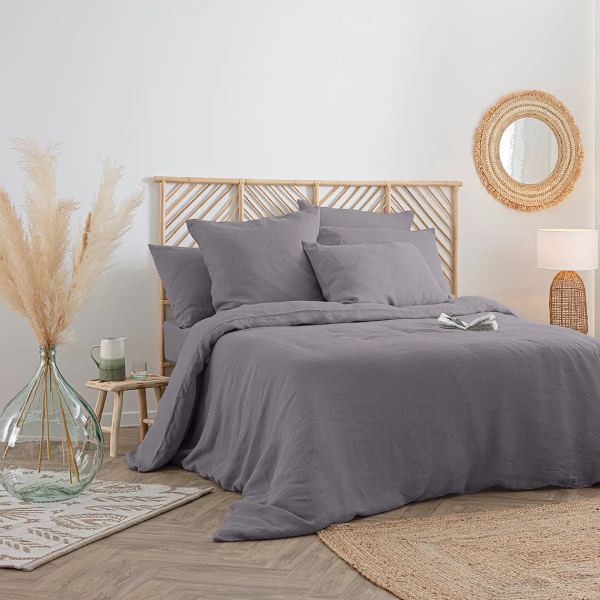 Housse de couette "Linah", lin lavé*ATMOSPHERA Hot