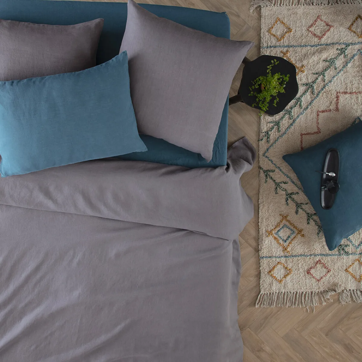 Housse de couette "Linah", lin lavé*ATMOSPHERA Hot