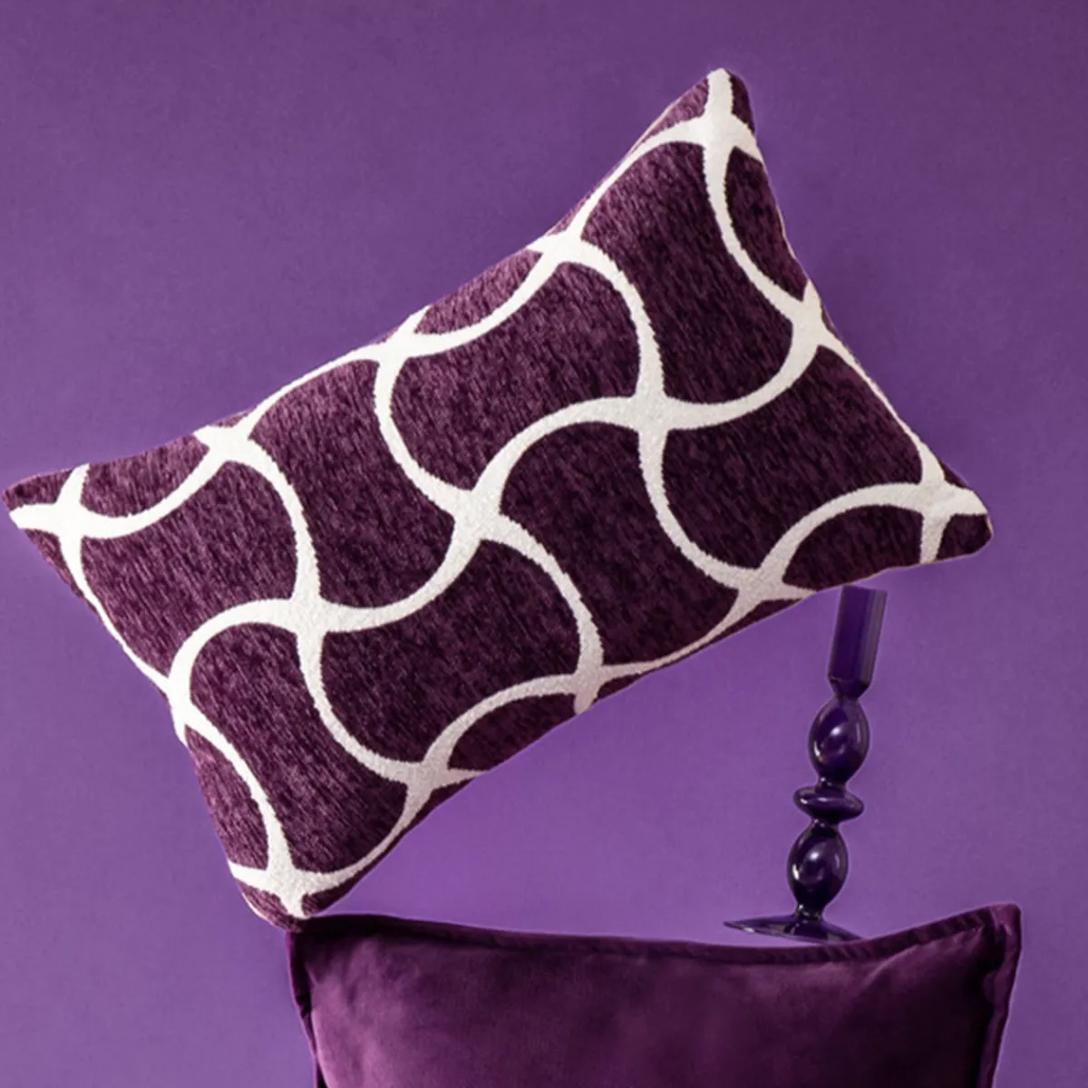 Housse de coussin "Jeni", chenille*ATMOSPHERA