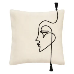 Housse de coussin "Visage"*ATMOSPHERA Clearance