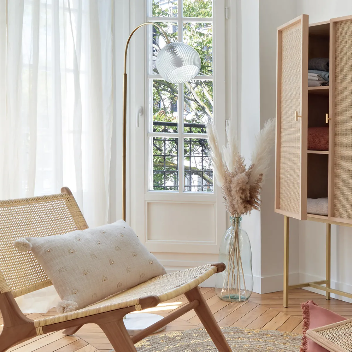 Lampadaire arc "Laye", marbre*ATMOSPHERA New