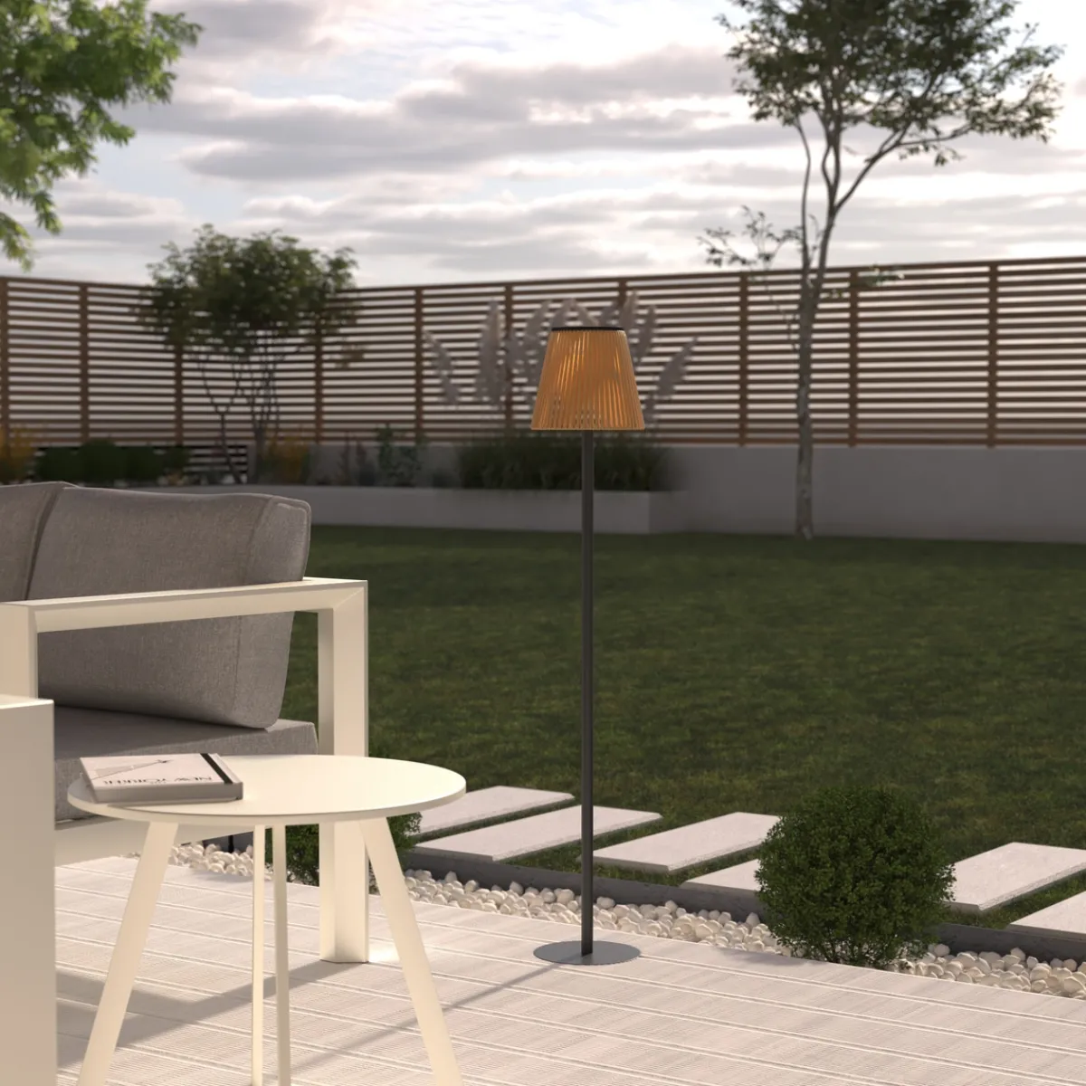 Lampadaire d'extérieur solaire et USB "Kessy"*ATMOSPHERA Sale