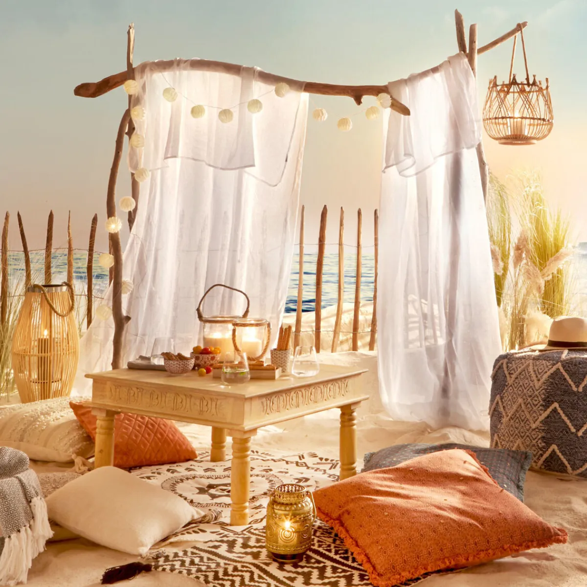 Lanterne panier "Terre"*ATMOSPHERA