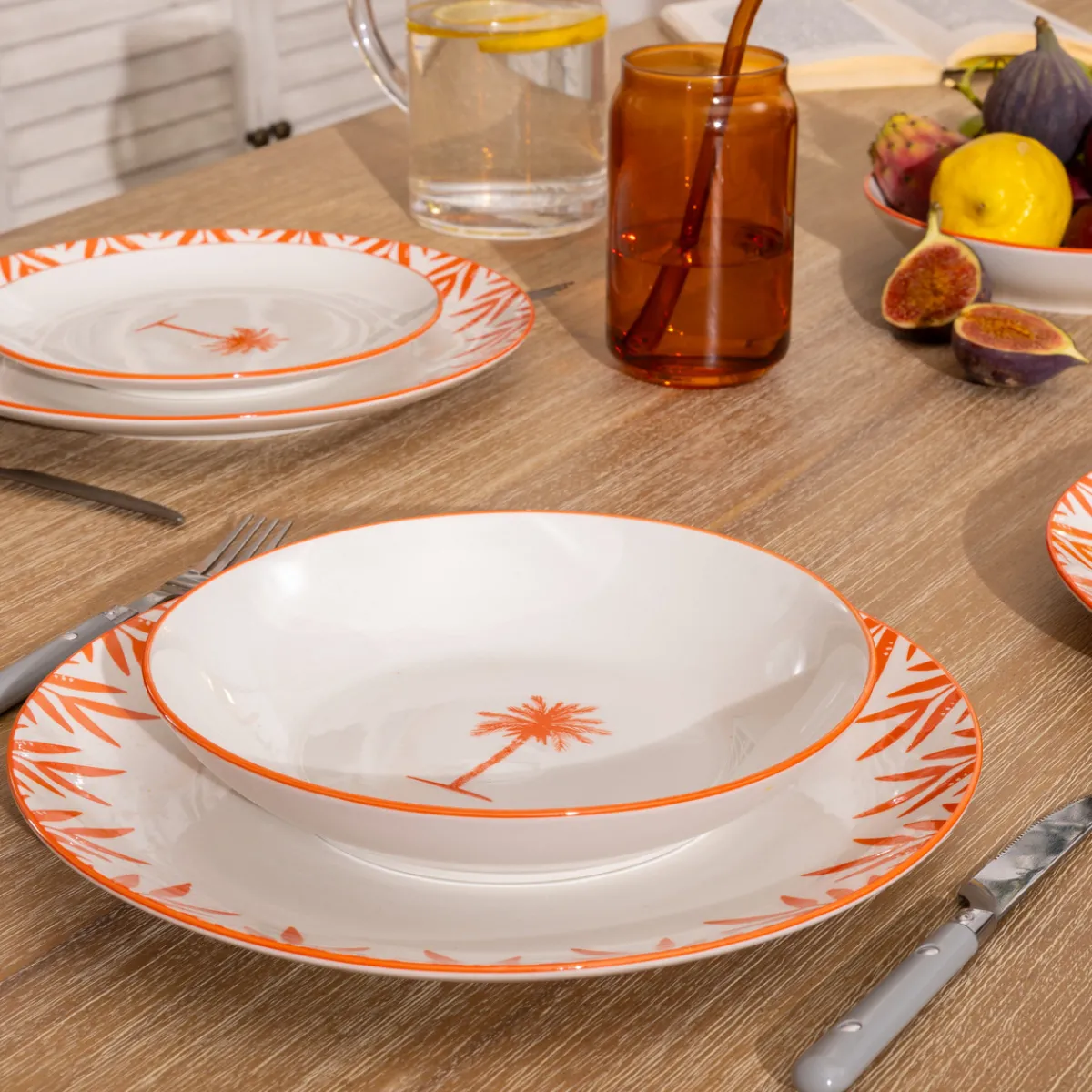 Lot de 6 assiettes creuses "Yucatan"*ATMOSPHERA Best