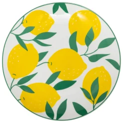 Lot de 6 assiettes plates "Citron"*ATMOSPHERA Discount