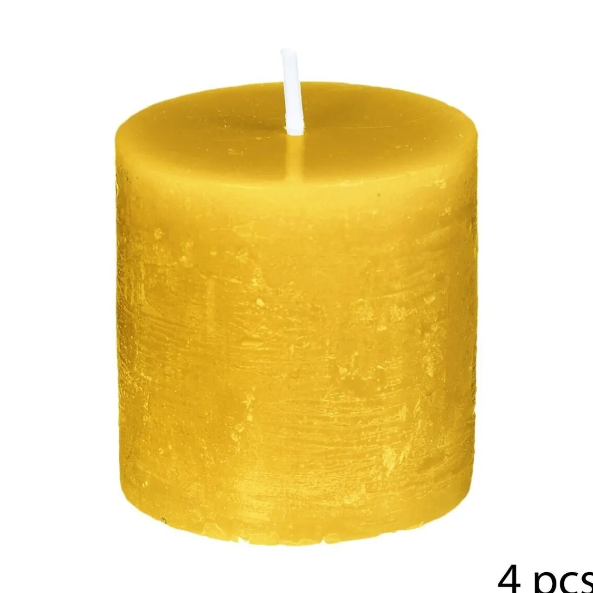 Lot de 4 bougies rustiques "Olia"*ATMOSPHERA New