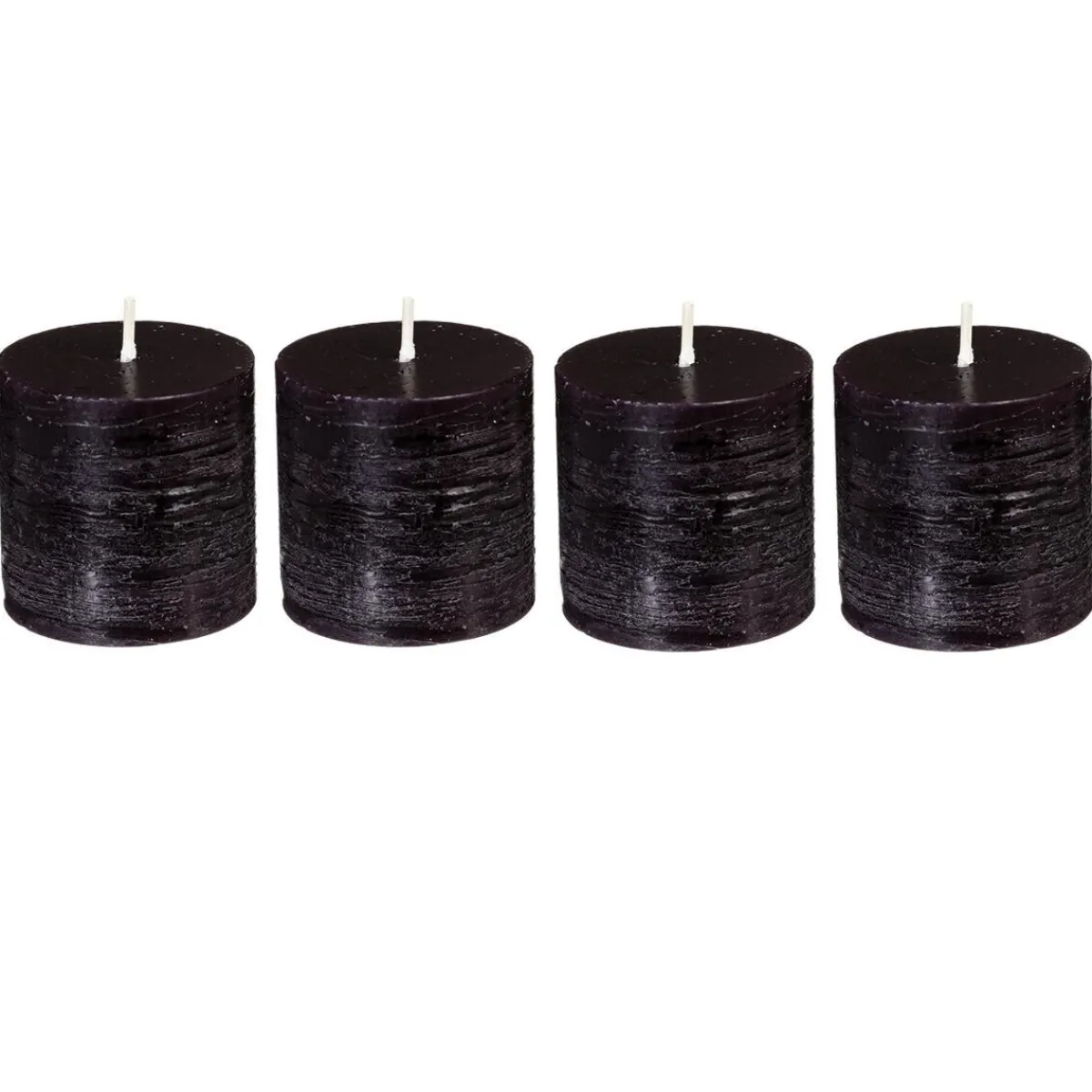 Lot de 4 bougies rustiques "Olia"*ATMOSPHERA Online