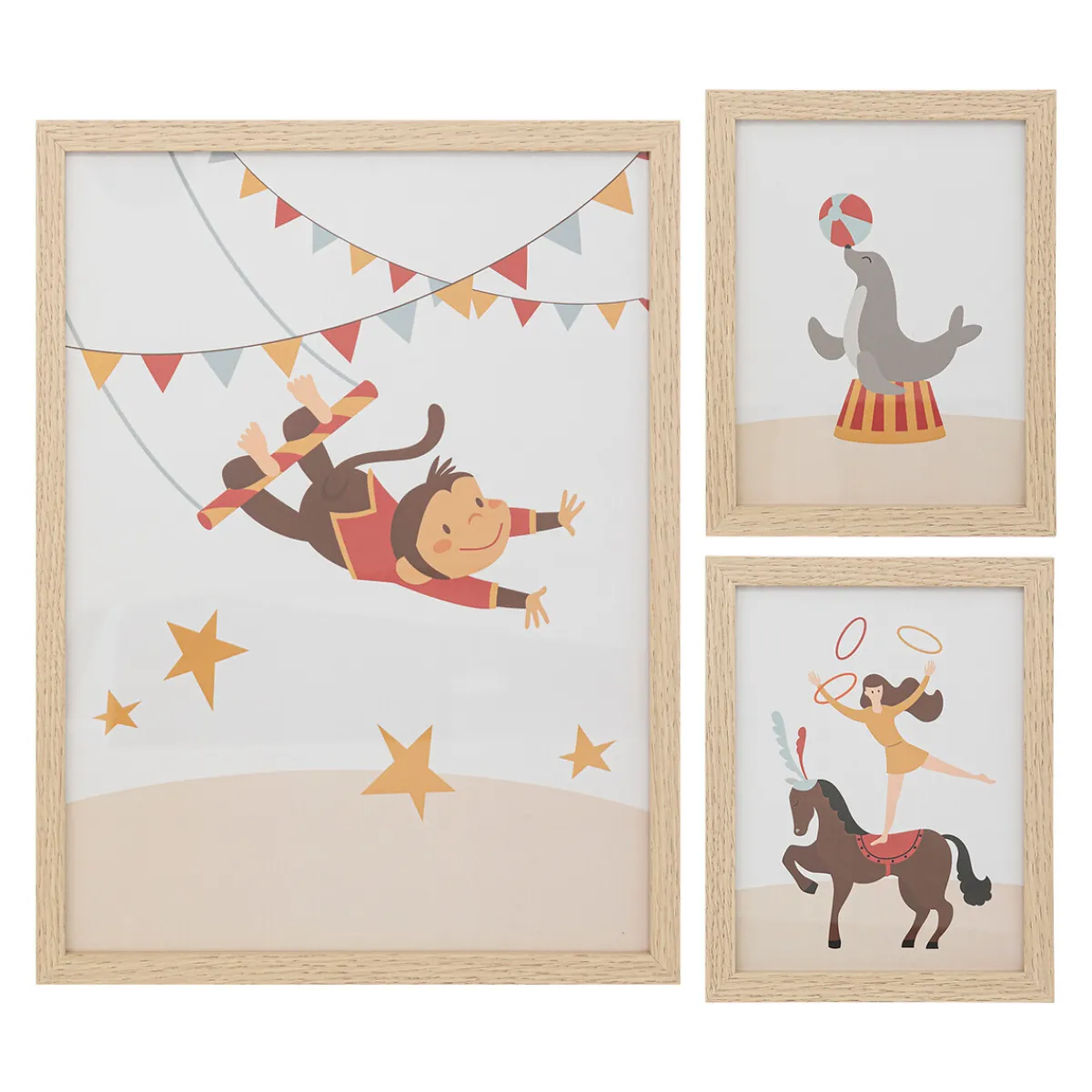 Lot de 3 cadres "Circus"*ATMOSPHERA