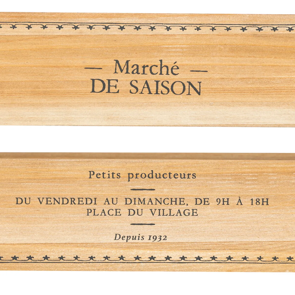 Lot de 2 cagettes "Little cottage"*ATMOSPHERA Online