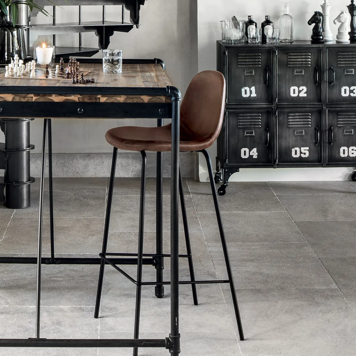 Lot de 2 chaises de bar "Vladi"*ATMOSPHERA Clearance