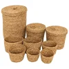 Lot de 9 paniers ronds "Little cottage"*ATMOSPHERA