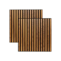 Lot de 2 panneaux décoratifs tasseaux bois Colva*ATMOSPHERA Outlet