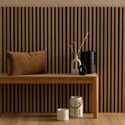 Lot de 4 panneaux décoratifs tasseaux bois Colva*ATMOSPHERA Best