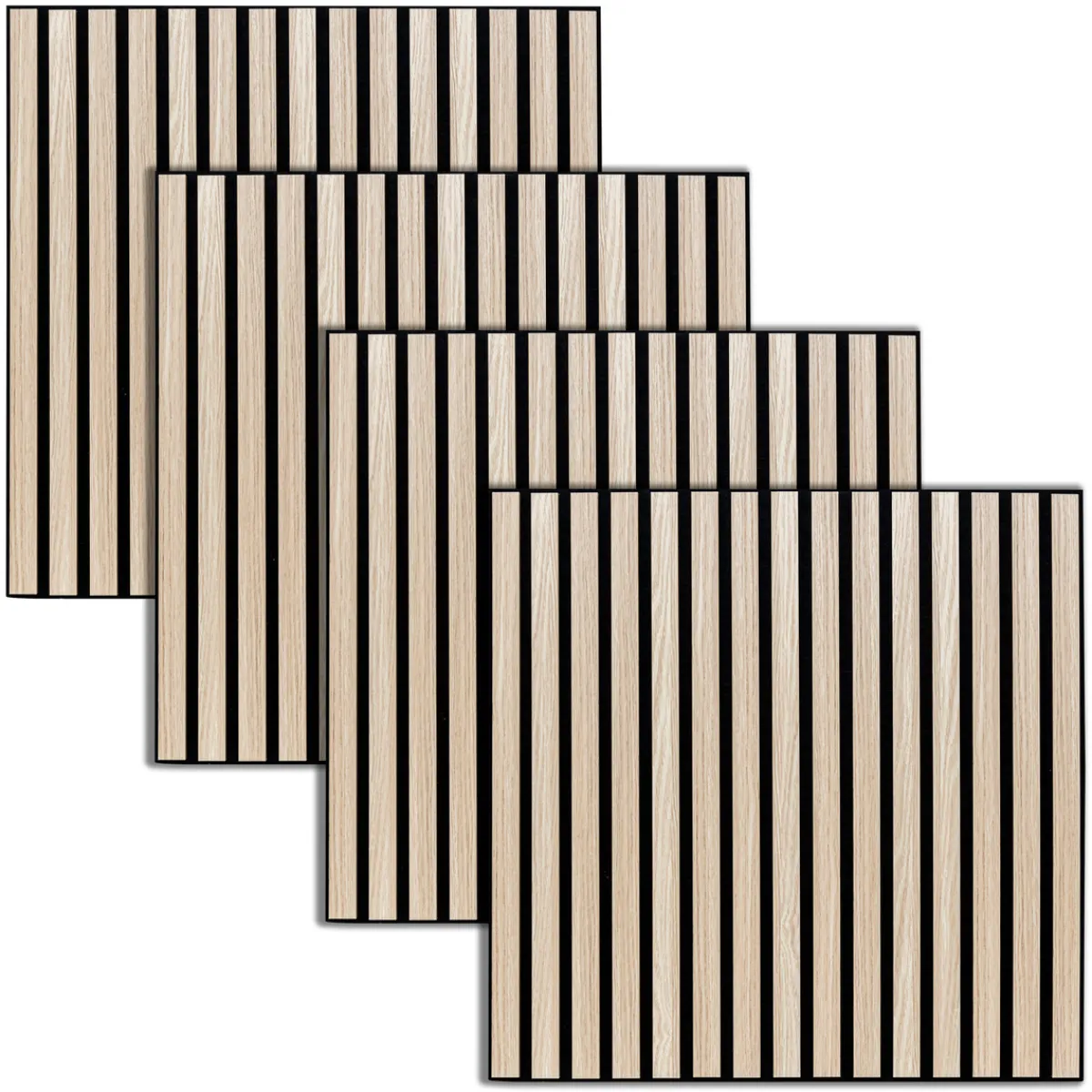 Lot de 4 panneaux décoratifs tasseaux bois Colva*ATMOSPHERA Best