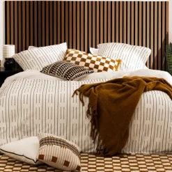 Lot de 4 panneaux décoratifs tasseaux bois Colva*ATMOSPHERA