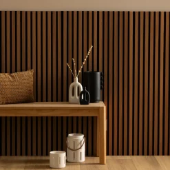 Lot de 3 panneaux décoratifs tasseaux bois Colva*ATMOSPHERA Hot