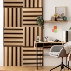 Lot de 3 panneaux décoratifs tasseaux bois Colva*ATMOSPHERA Online