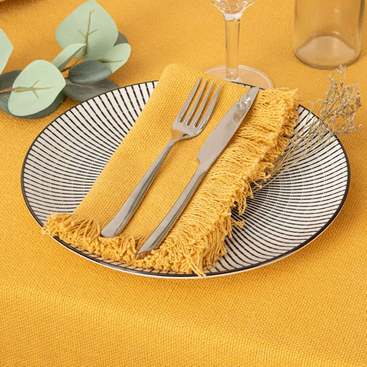 Lot de 2 serviettes de table "Maha"*ATMOSPHERA Discount