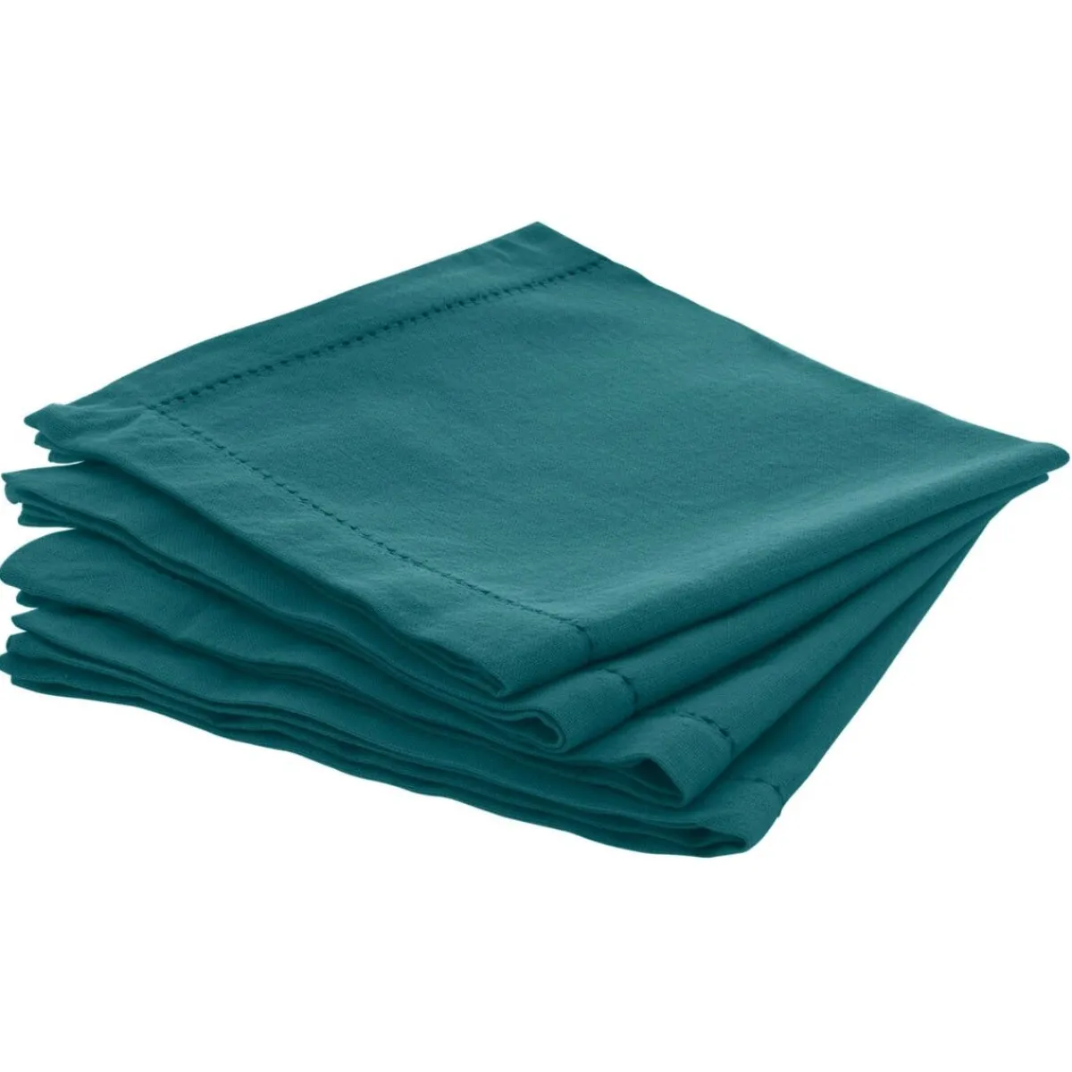 Lot de 4 serviettes de table "Chambray"*ATMOSPHERA